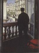 Gustave Caillebotte Young man at his window USA oil painting artist